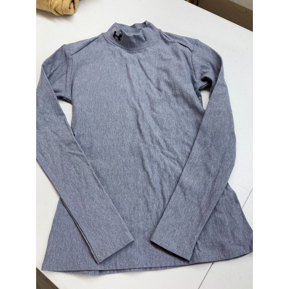 Women's Under Armour Cold Gear Gray Mock Neck size Medium